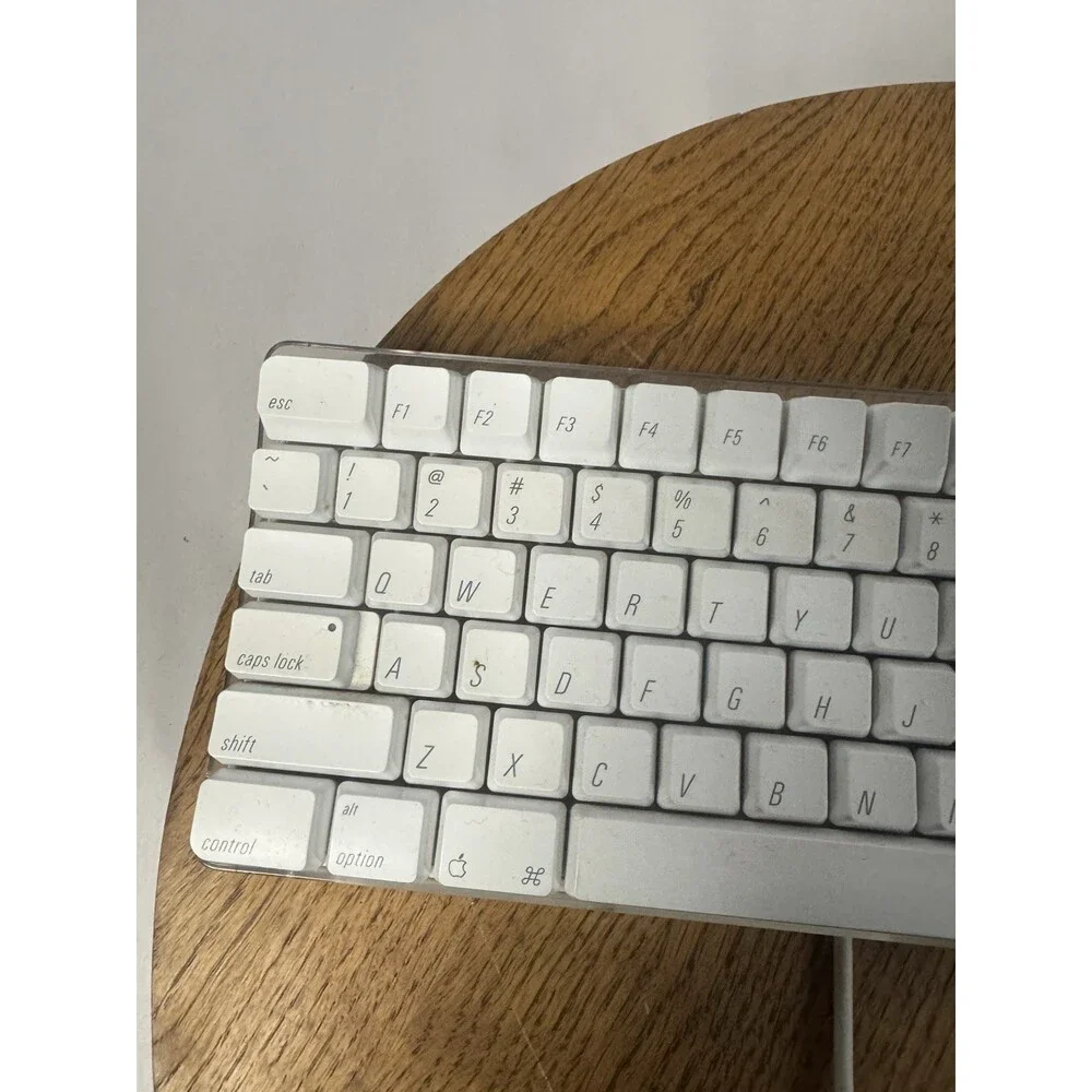 Vintage Apple A1048 Wired USB Keyboard A1152 Mighty Mouse White Mac Combo